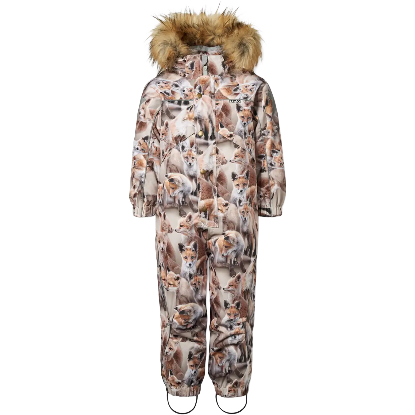 Molo Polaris Fur Kids Flyverdragt - Playing Foxes - 128 - Flyverdragter til børn