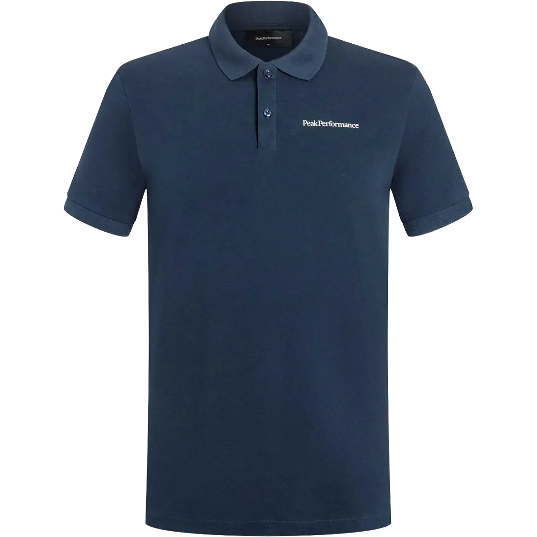 Peak Performance Ground Polo Men herrepolo - Blue Shadow - M - Poloshirts