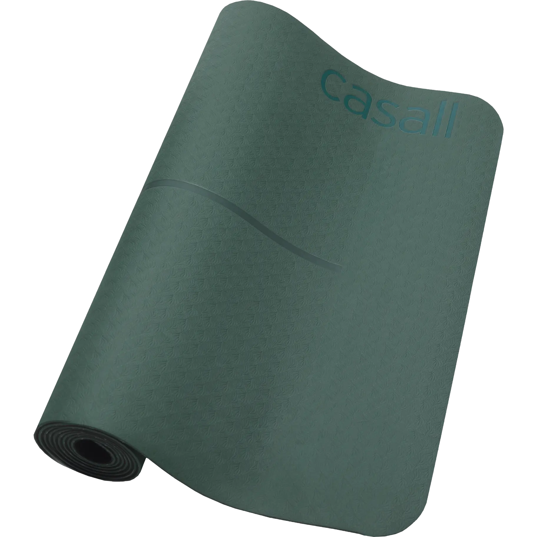 Casall Yoga Mat Position 4mm - Dark Teal - One size - Løbeudstyr