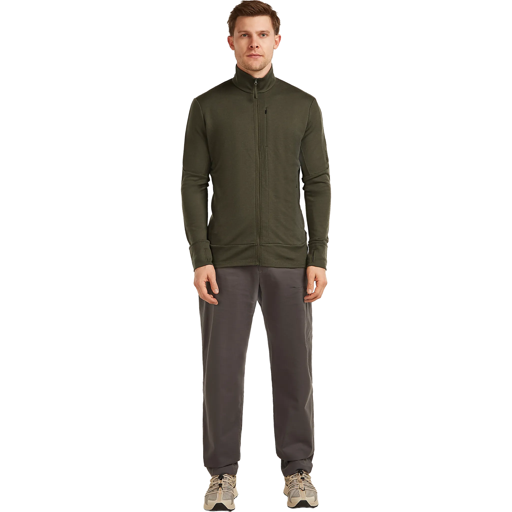 Quantum IV LS Zip Men uldtrøje