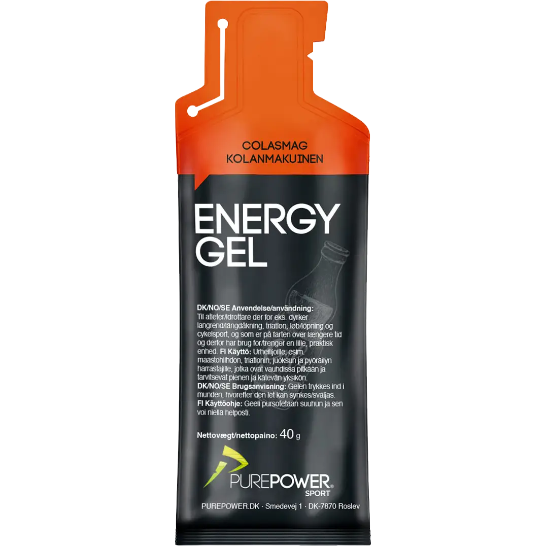 PurePower Energy Gel Cola 40 g - One size - Mad og drikke