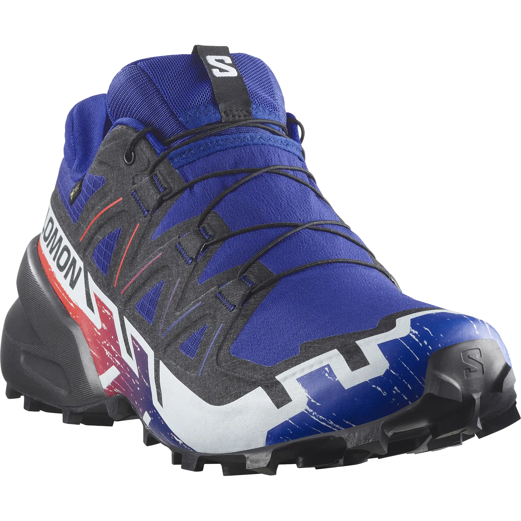 Salomon Speedcross 6 GTX Equipe - Surf W/Fird/Wht - UK 9,5/EU 44 - Trailsko