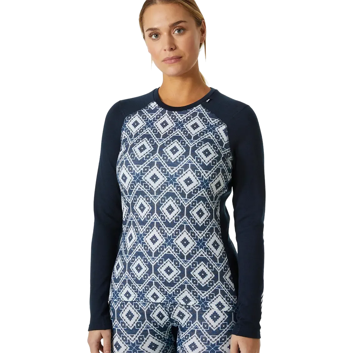 Lifa Merino Midweight Graphic Crew Women underställströja