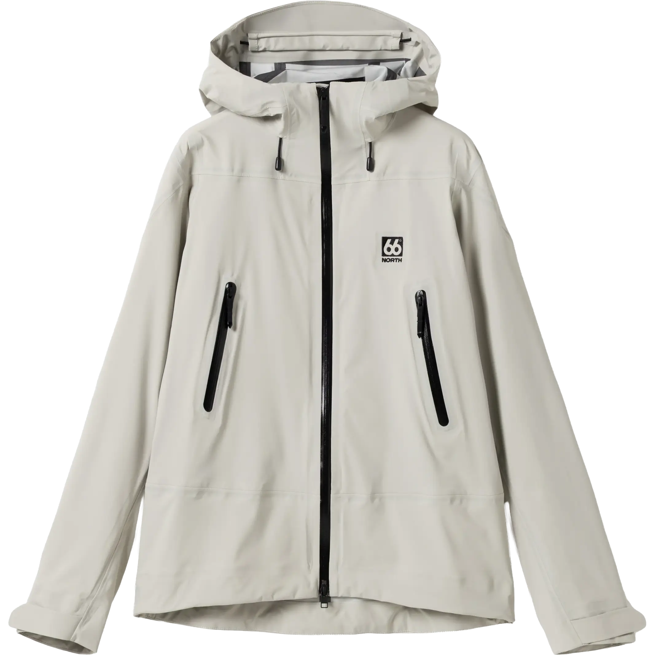 66°North Snaefell Shell Jacket Women regnjakke - Dark Stone - L - Regnjakker