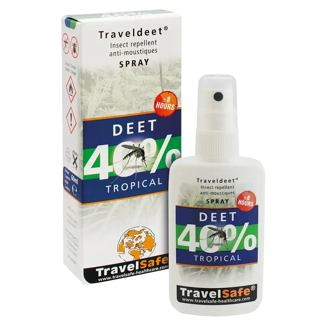 TravelDEET 40%, spray, 60 ml insektspray