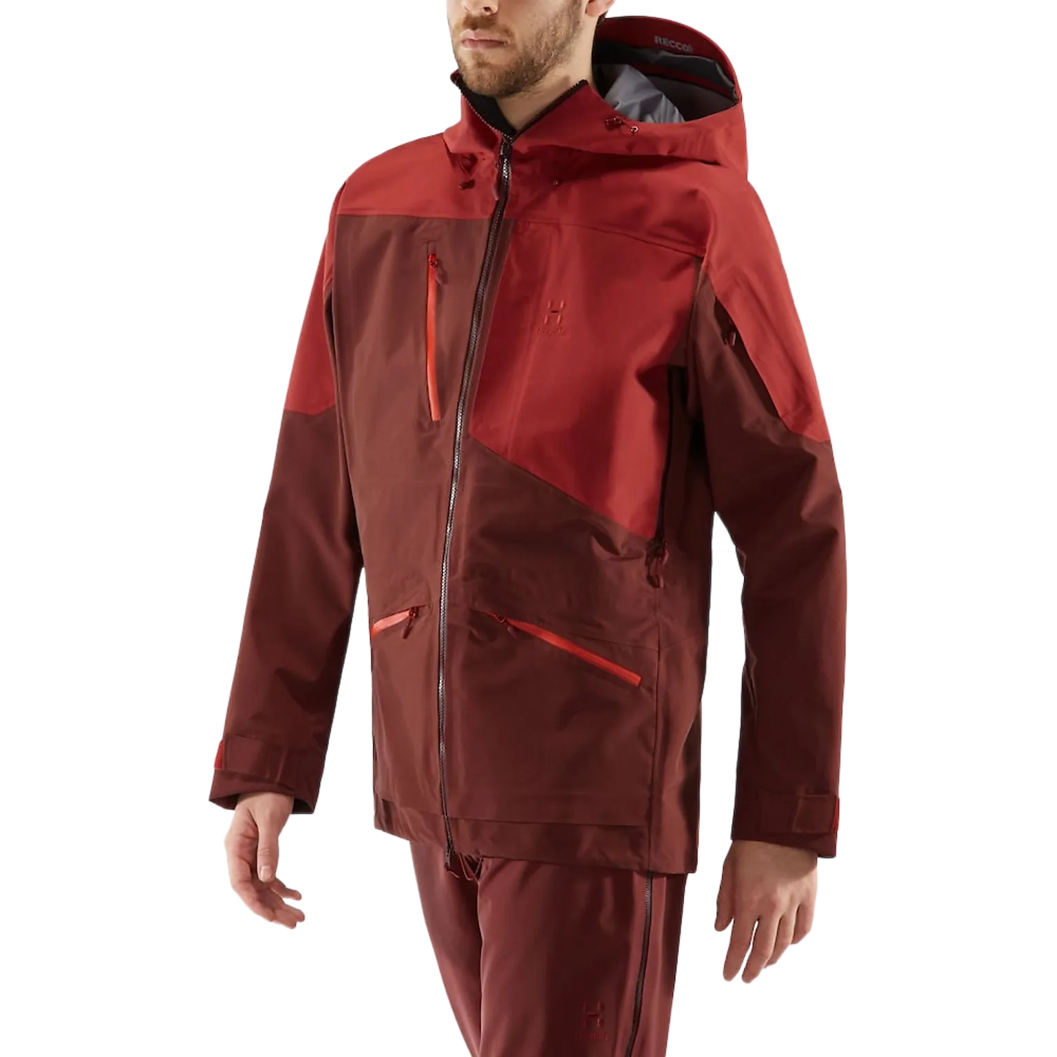 Nengal 3L PROOF Parka Men - Maroon Red/Brick Red