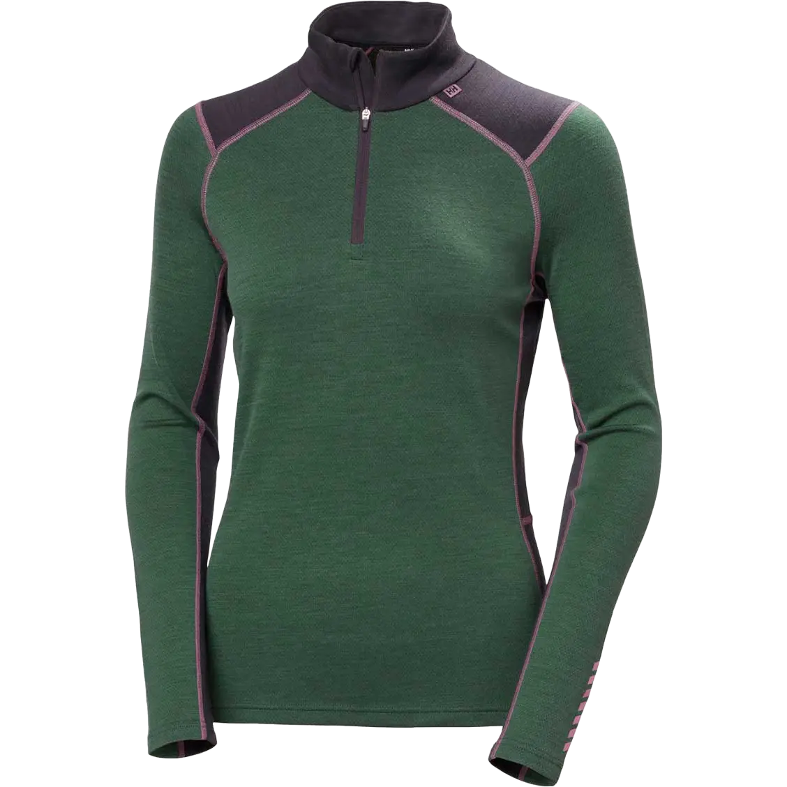 Helly Hansen Lifa Merino Midweight 1/2 Zip Women undertrøje - GREEN - S - Undertrøjer