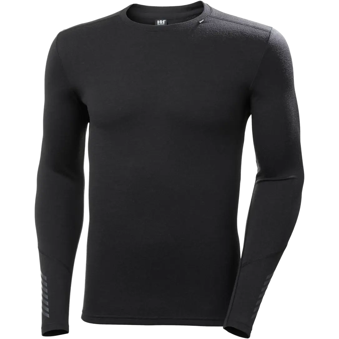 Helly Hansen Lifa Merino Midweight Crew Men herreundertrøje - Black - XL - Undertrøjer