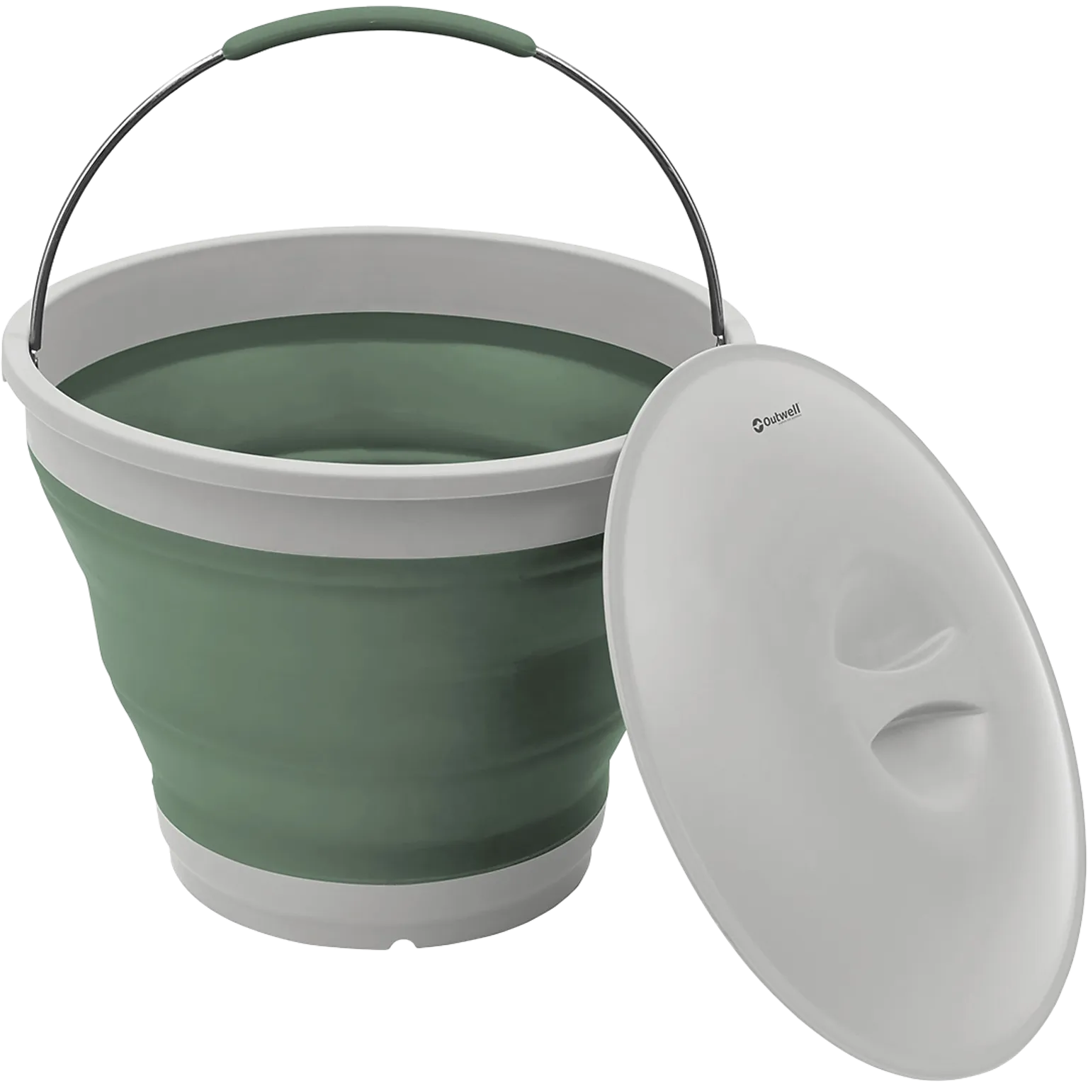 Collaps Bucket Round m. låg foldespand