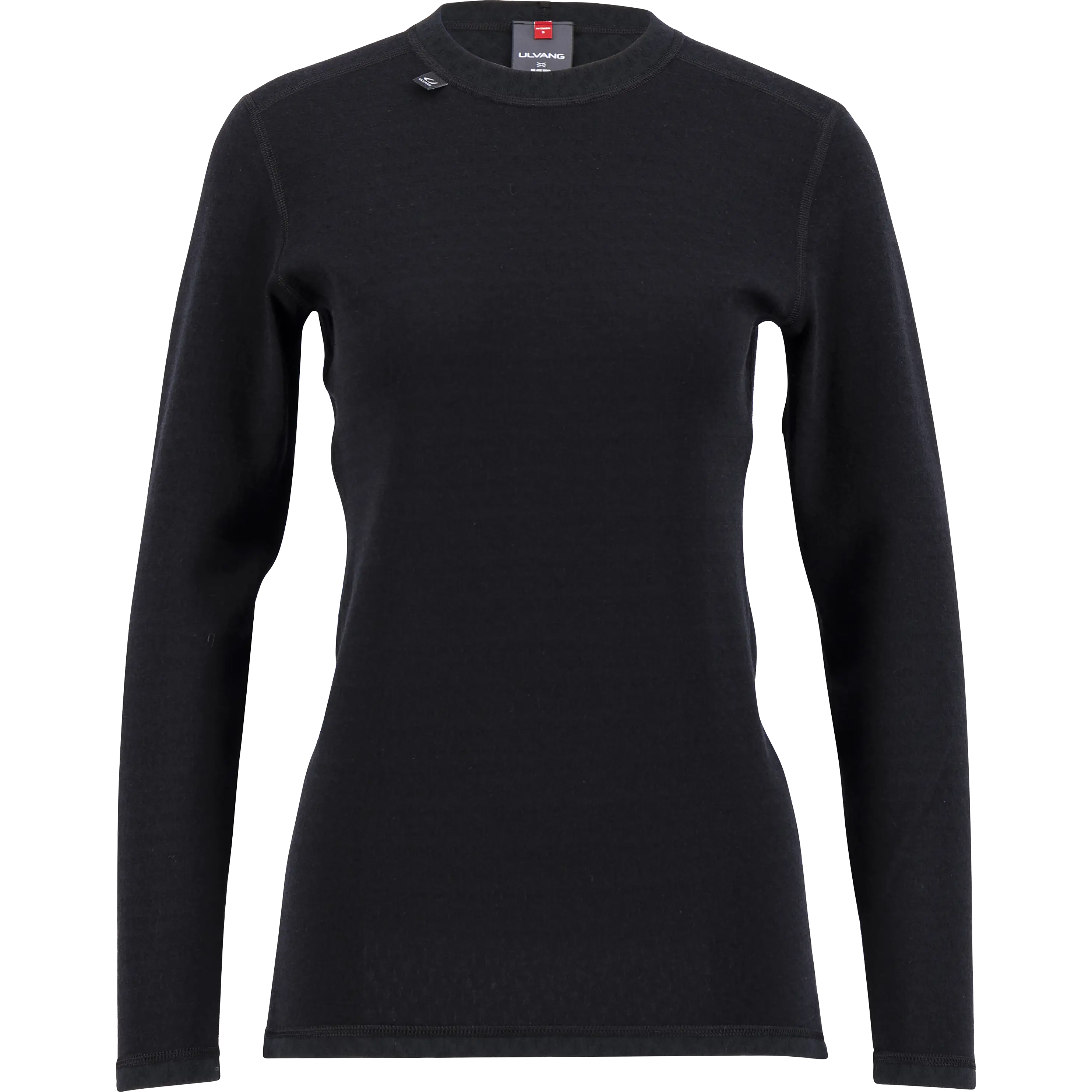 Ulvang Comfort 200 Round Neck Women - Black/Black - M - Undertrøjer