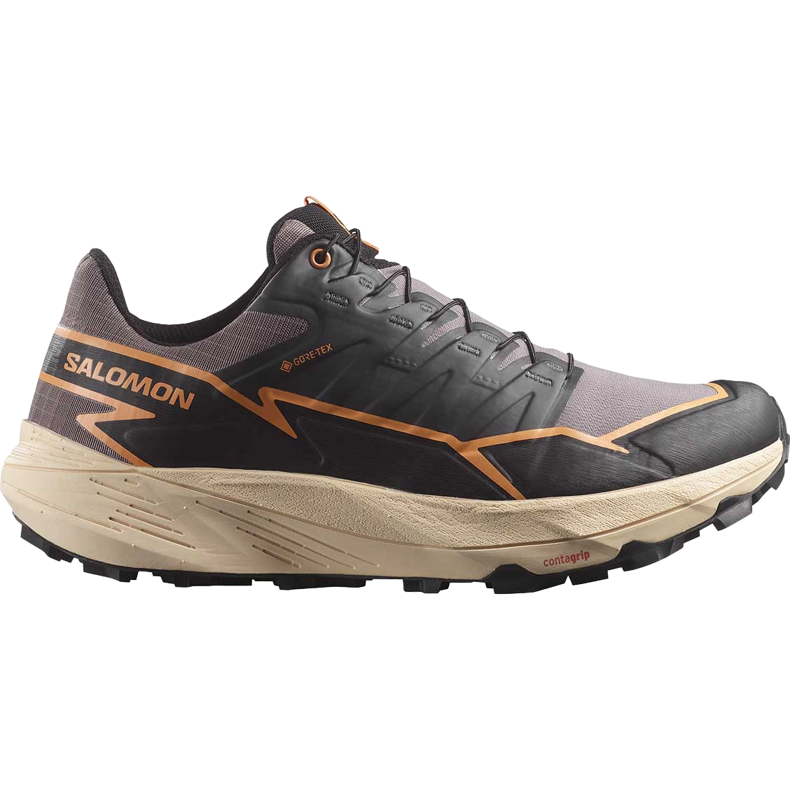 Salomon Thundercross GTX Women - Shark/Black/Papaya - UK9/EU 43 1/3 - Trailsko