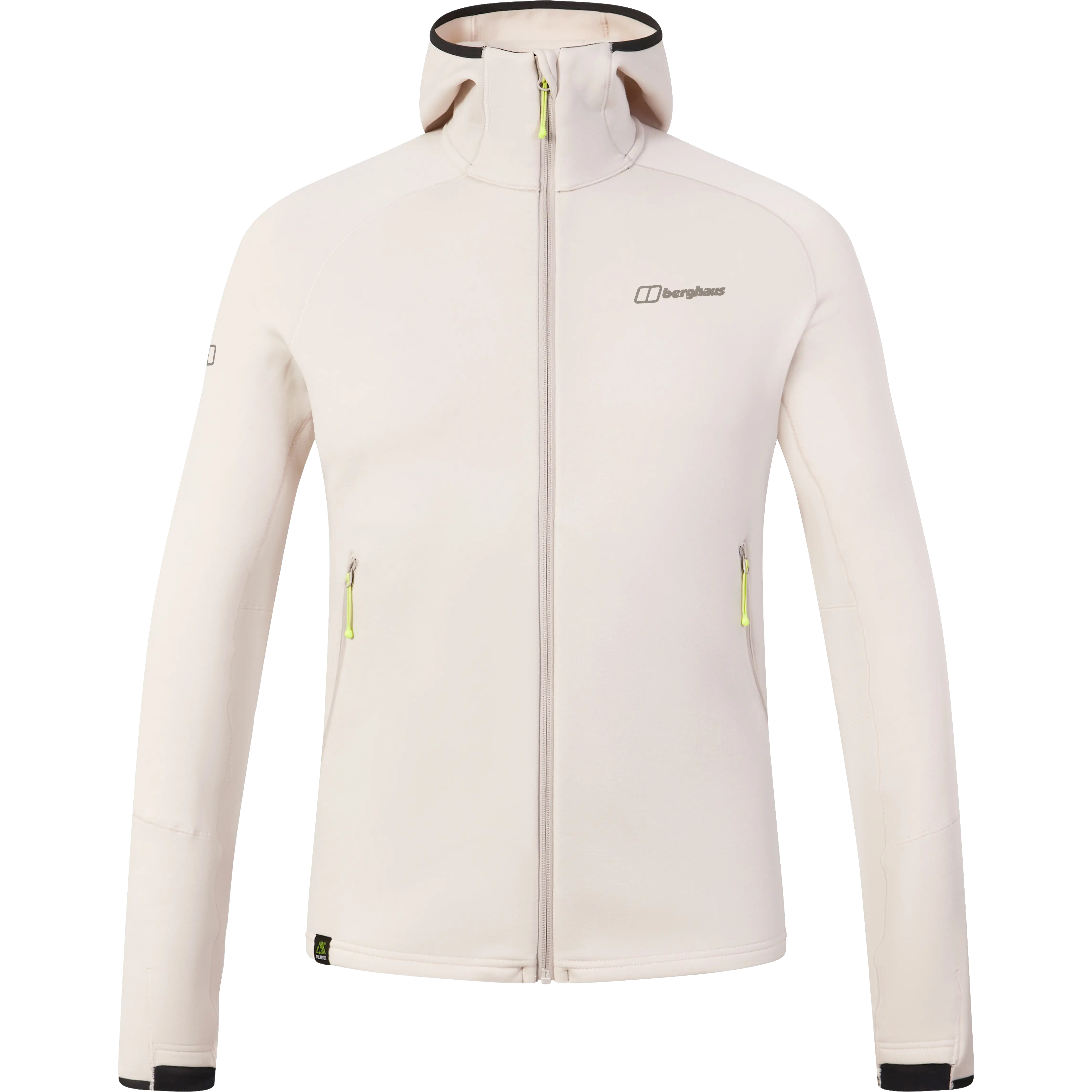 Berghaus Kinetic Powerstretch Hoody AM Men - Stone - XL - Fleecetrøjer