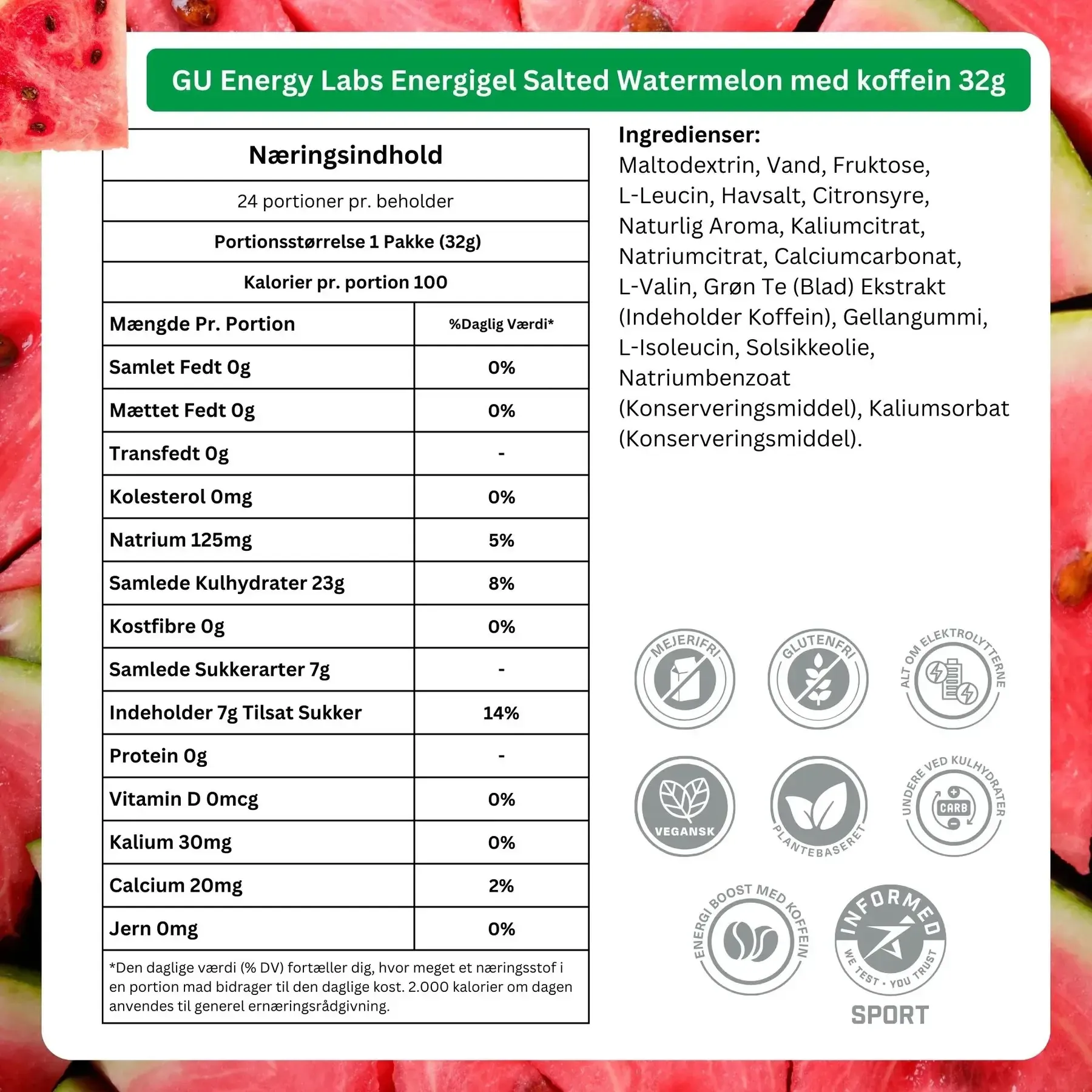 GU Energy Gel Salted Watermelon
