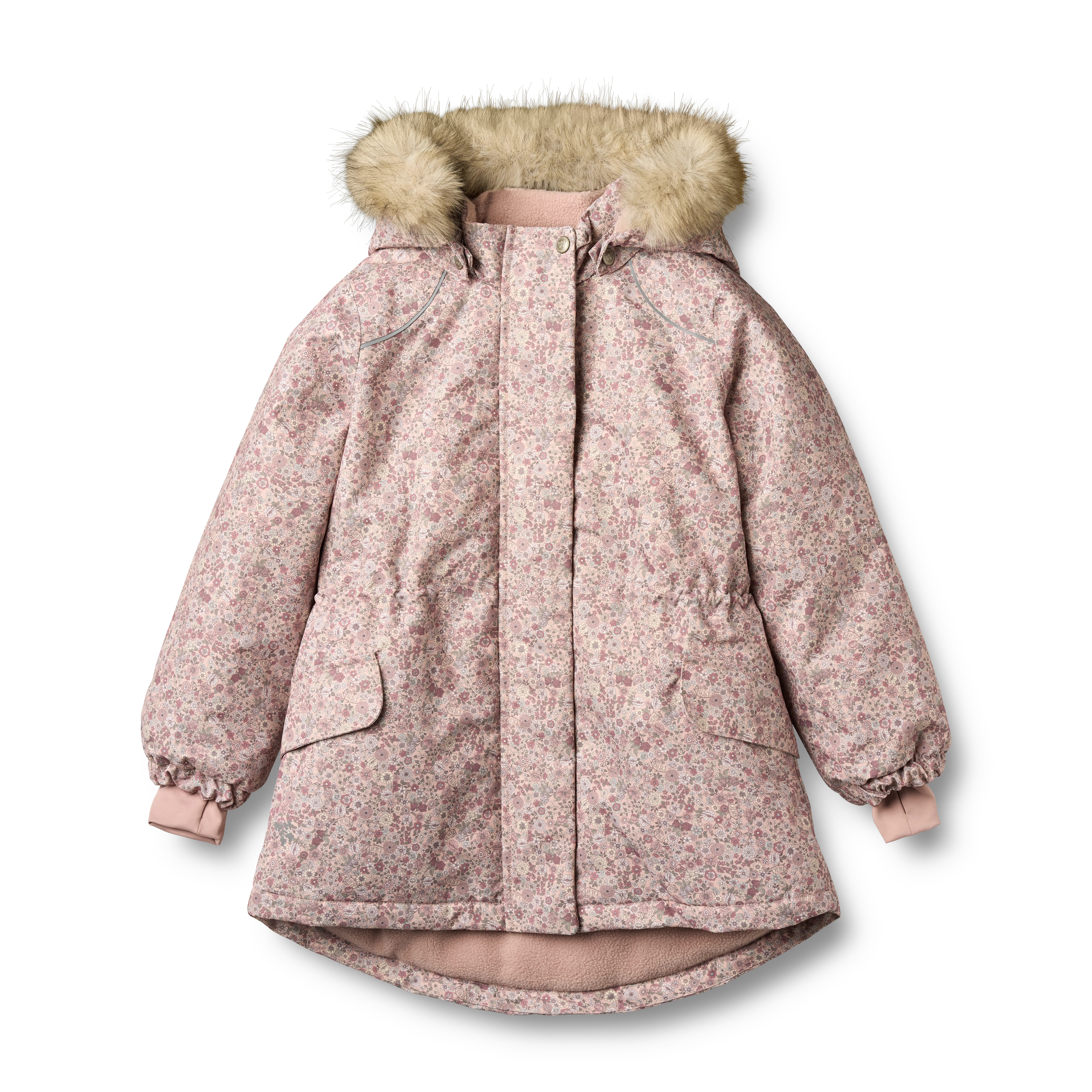 Wheat Jacket Mathilde Tech Kids børnejakke - Rose Dust Flowers - 152/12y - Vinterjakker til børn