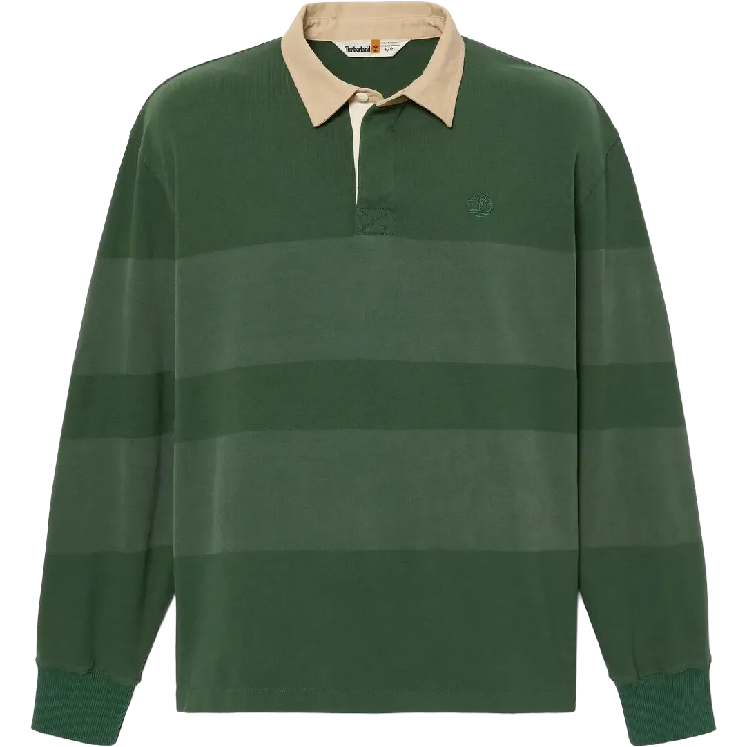 LS Striped Rugby Polo Men