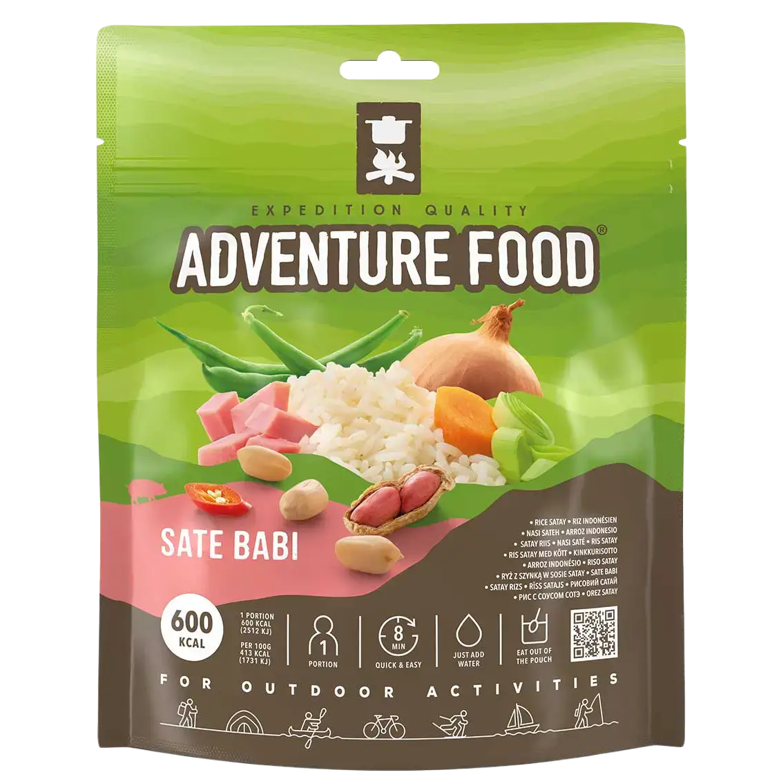 Adventure Food Sate Babi - Grøn - One size - Mad og drikke