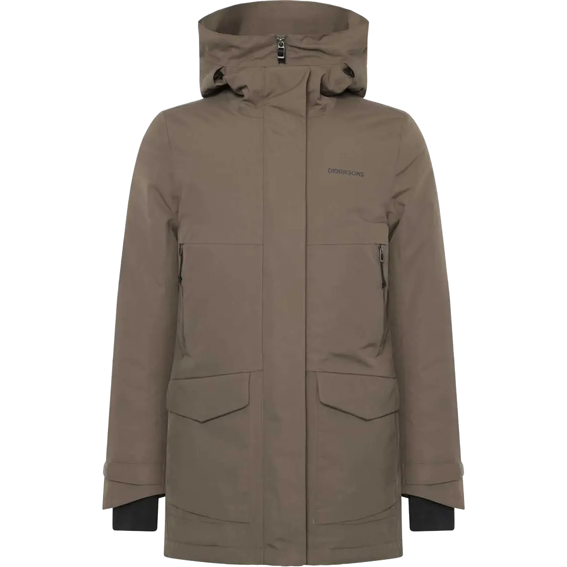 Didriksons Frida Parka 7 Women vinterjakke - Mocha Brown - 50 - Vinterjakker