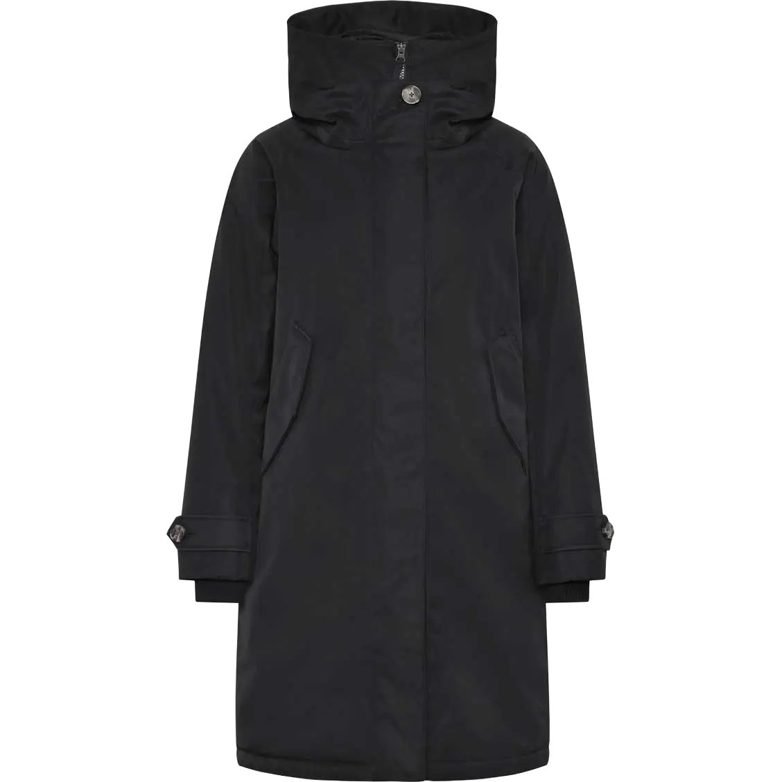 Didriksons Luna Parka 6 Women vinterjakke - Black - 46 - Vinterjakker