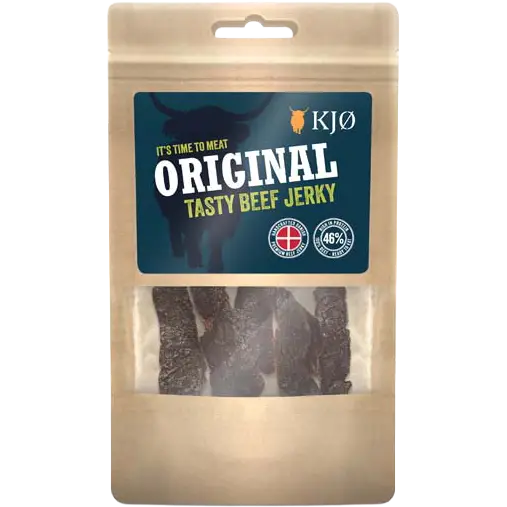 KJØ Tasty Beef Jerky 25g - Sand;Sort - One size - Mad og drikke
