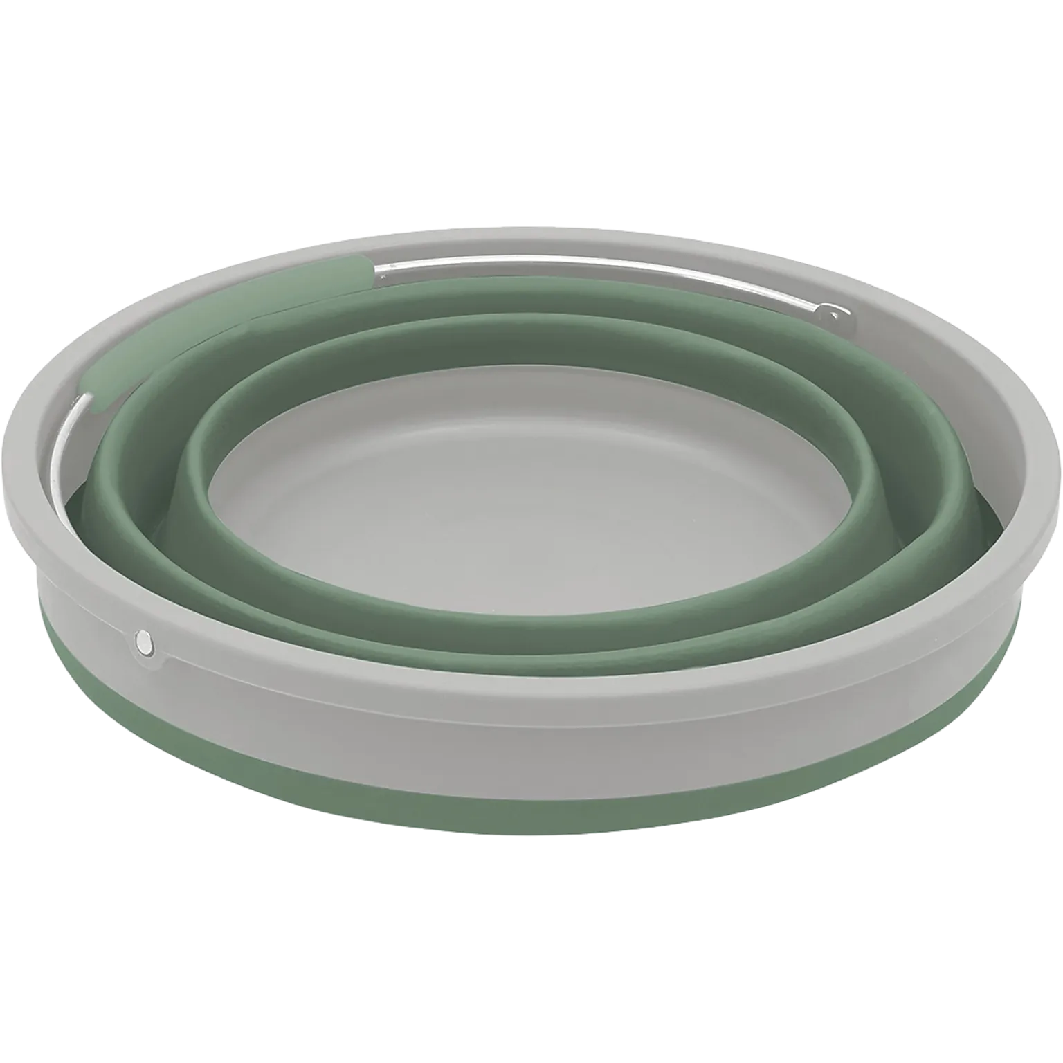 Collaps Bucket Round m. låg foldespand