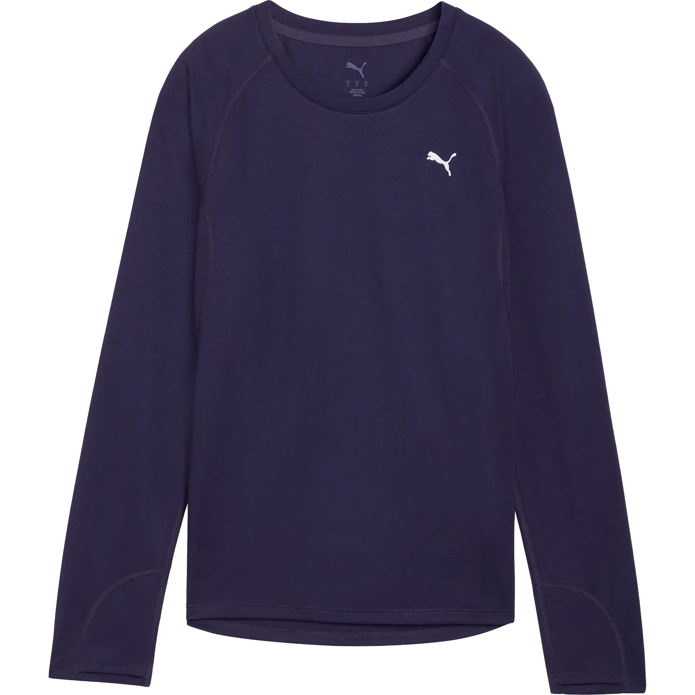 Puma Run Velocity Long Sleeve Plus Size Women - Deep Plum - 3XL - Plus Size løbetøj