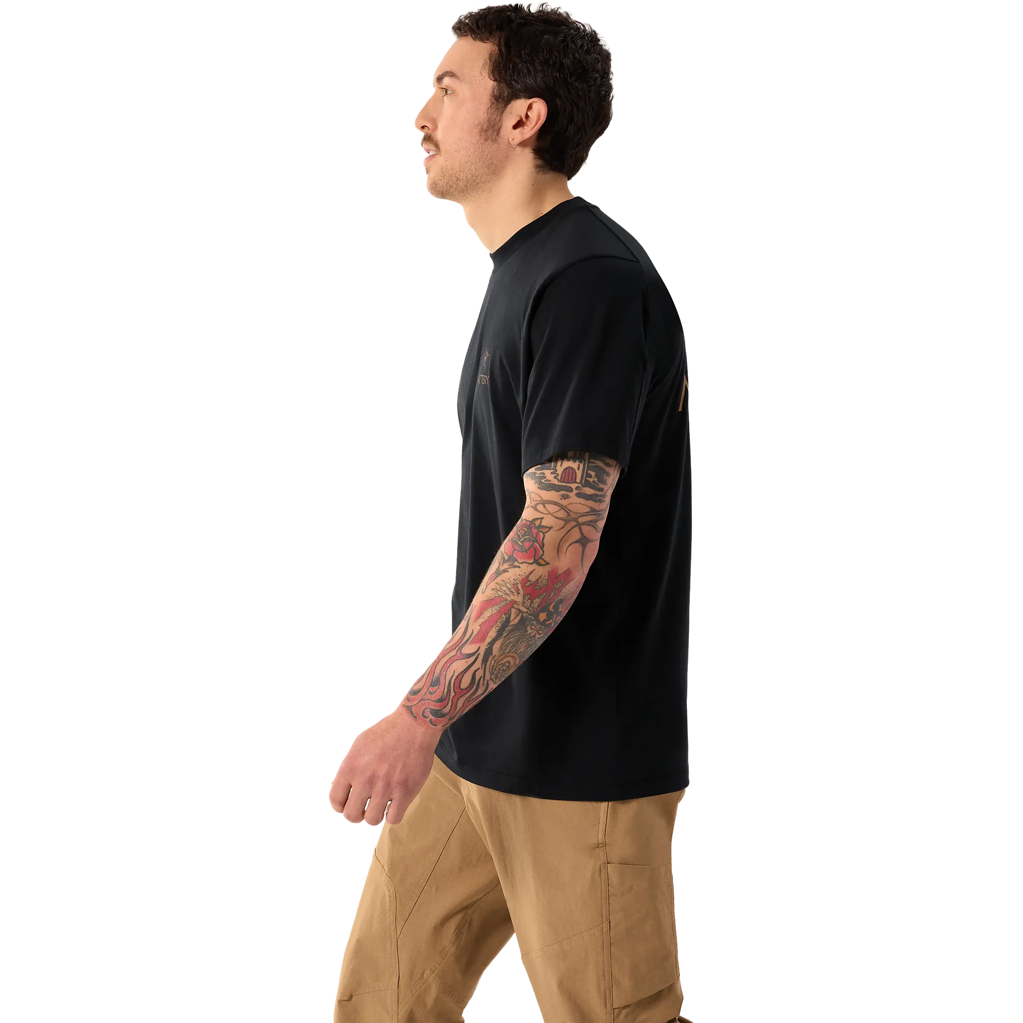 Kragg SL Cotton Bird Word SS Men herr-T-shirt