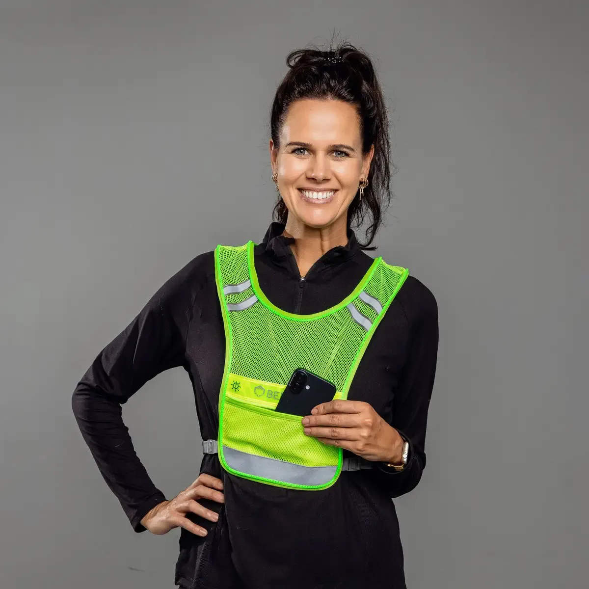 Led vest USB with Phone pocket