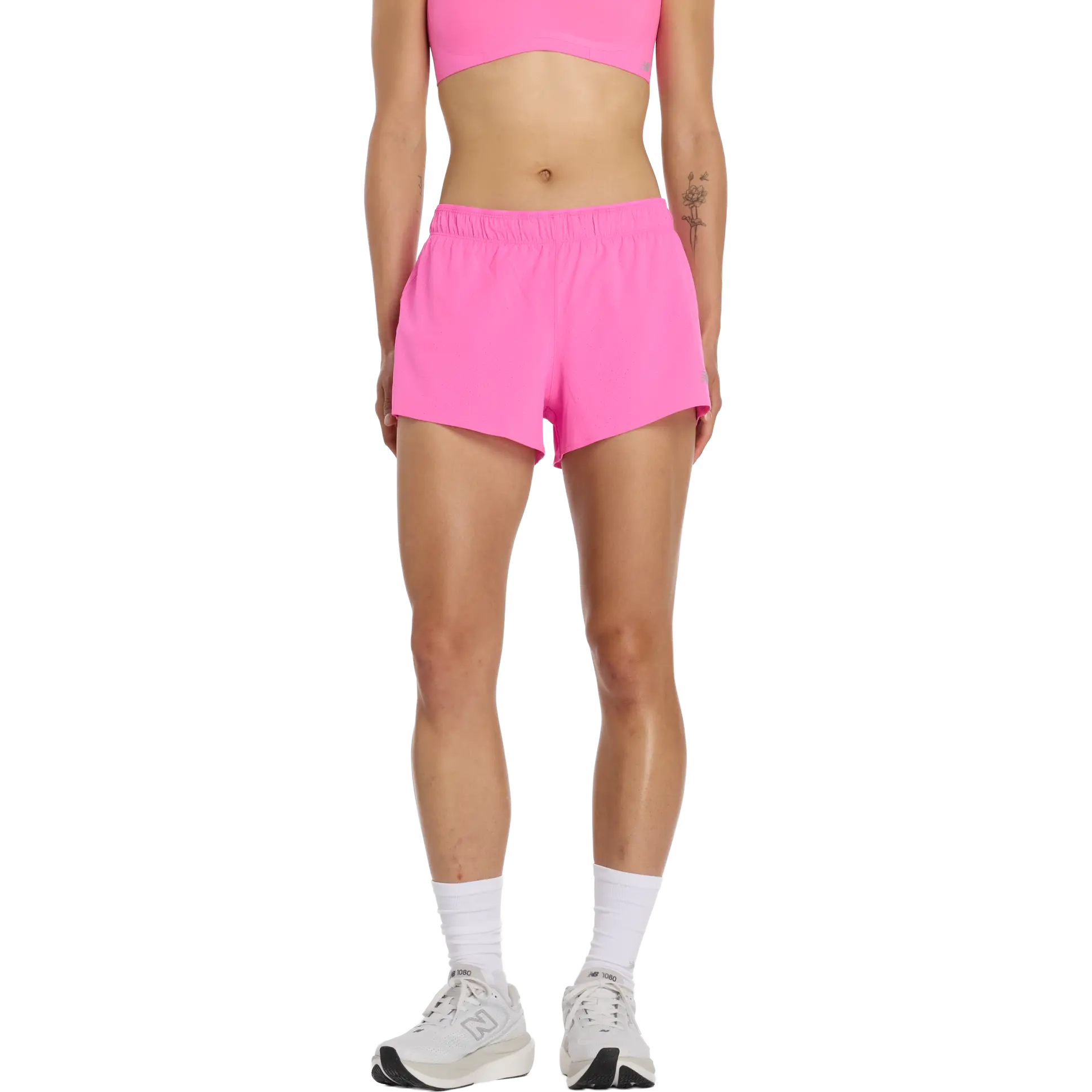 New Balance RC Seamless Short 3'' Women - Pink Heat - XL - Løbeshorts