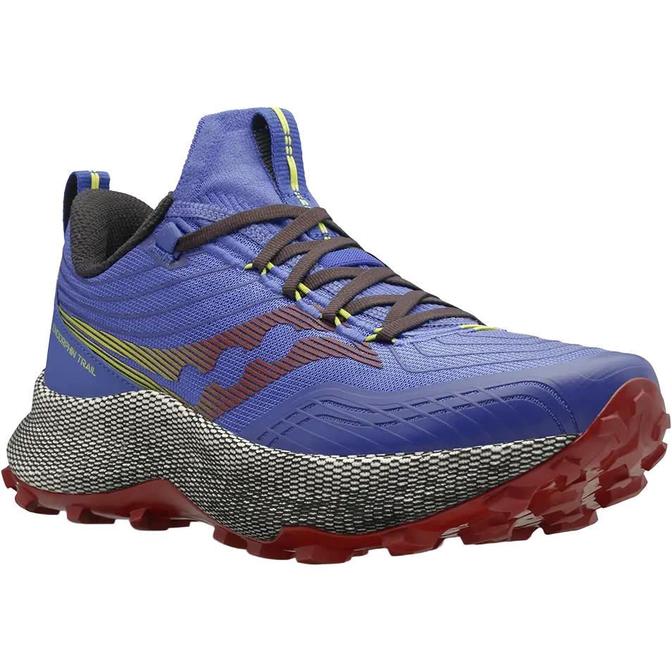 Saucony Endorphin Trail Men Løbesko - Blue Raz/Spice - US9,5/UK8,5/43 - Trailsko