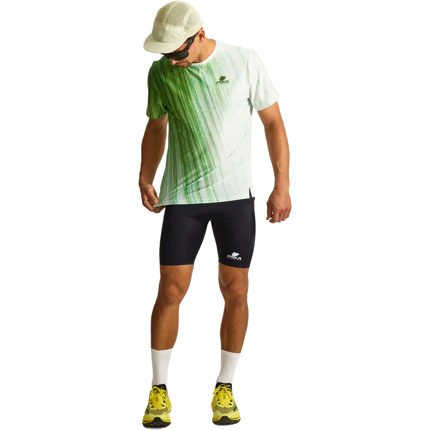 Pika Wear Pika Running T-shirt Men - FOREST - M - Løbe t-shirt