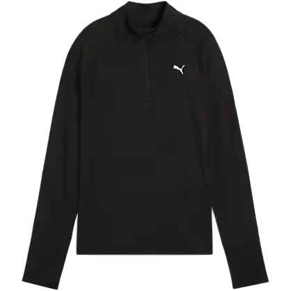 Puma Run Velocity Cloudspun 1/4 Zip Women Plus Size - Puma Black - XXXL - Plus Size løbetøj