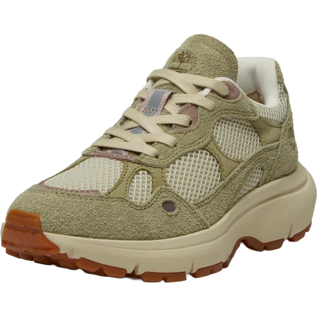 Timberland Hazel Lane Low Lace Up Sneaker Women - Lt Beige Mesh W Lt Green - 39,5 - Hverdagssko