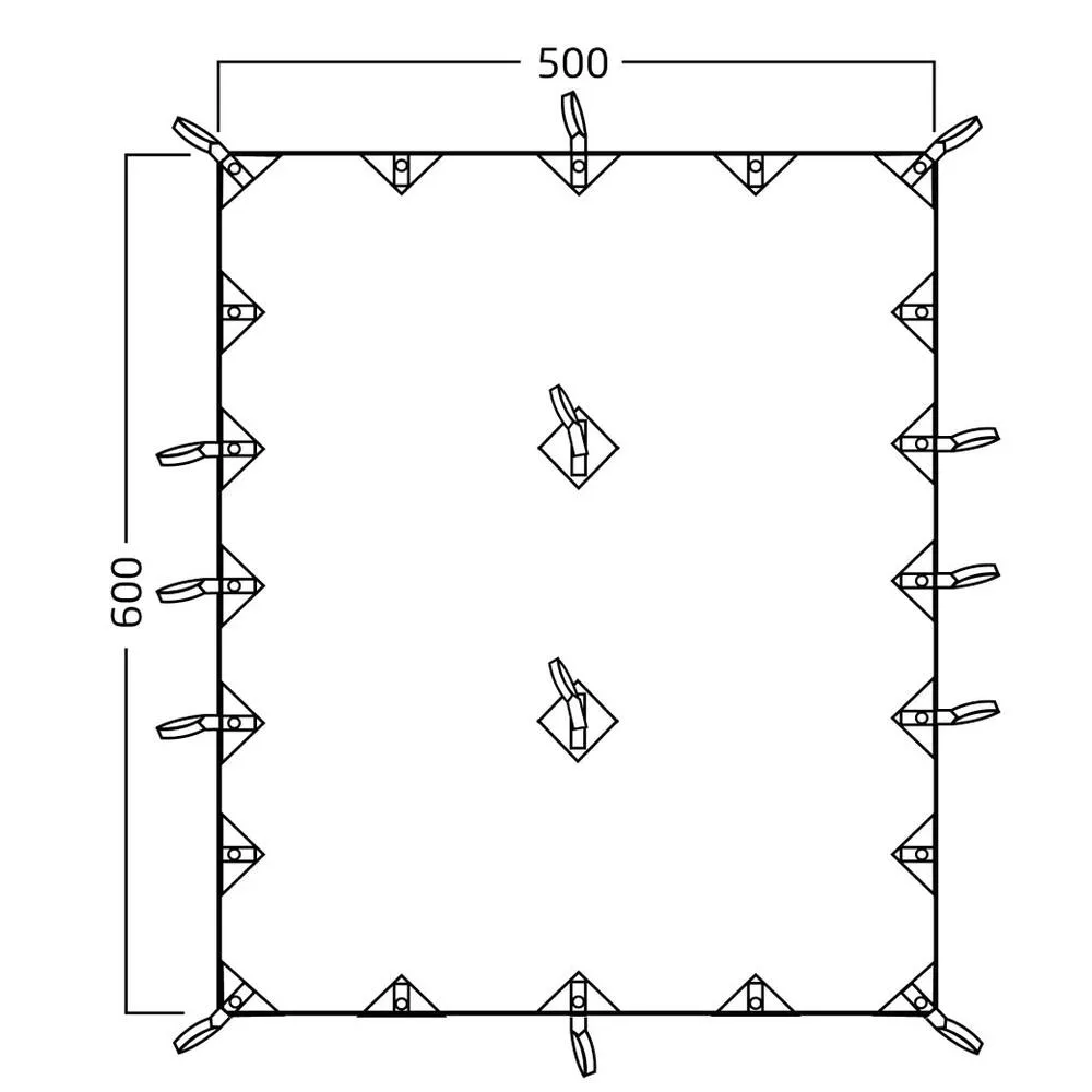 Kari 30 Basic Cotton Tarp 5x6 meter
