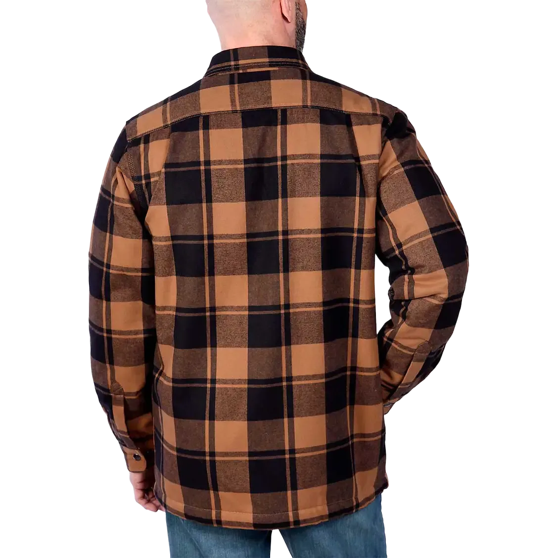 Flannel Sherpa-Lined Shirt Jacket Men skjorte/jakke