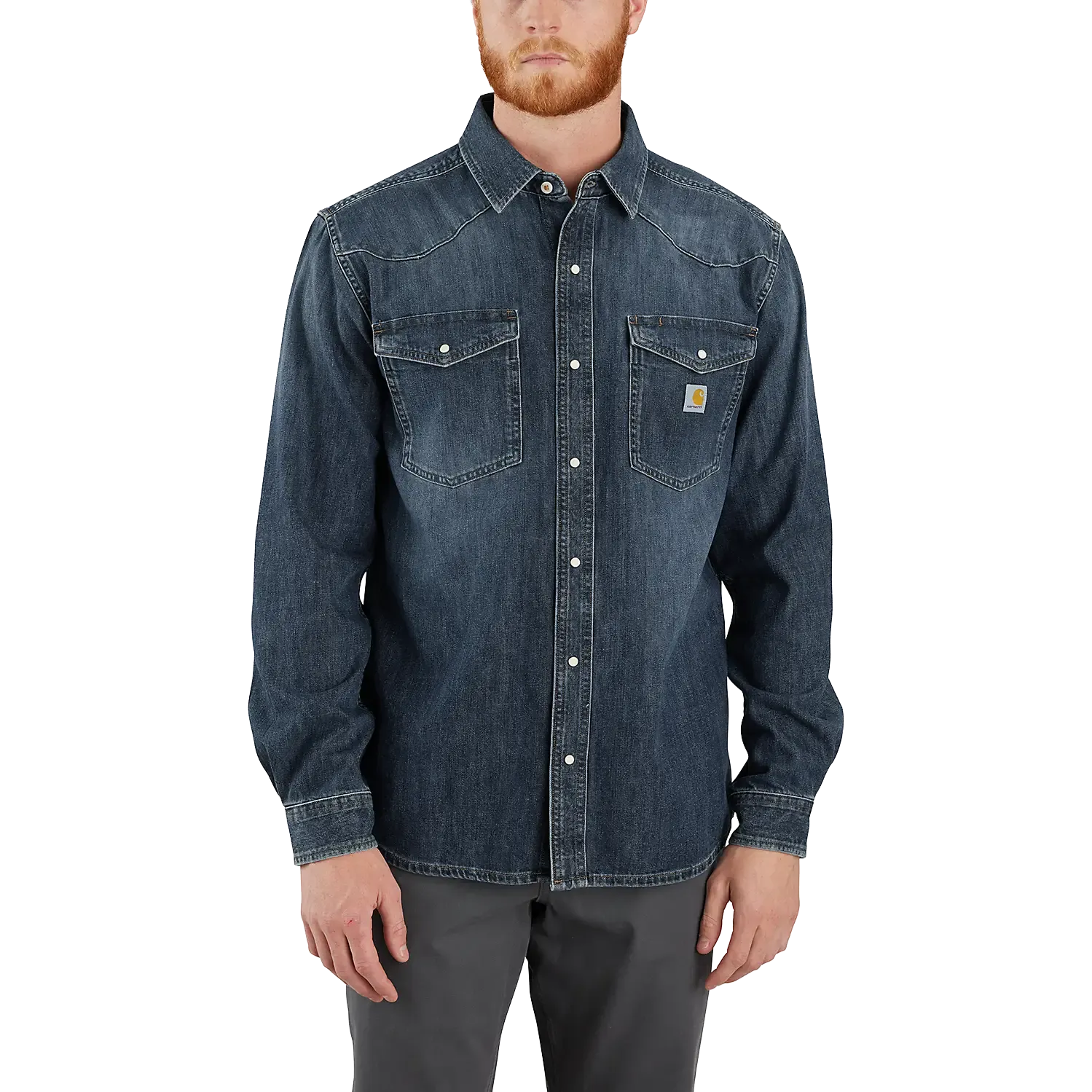 Denim L/S Snap Front Shirt Men
