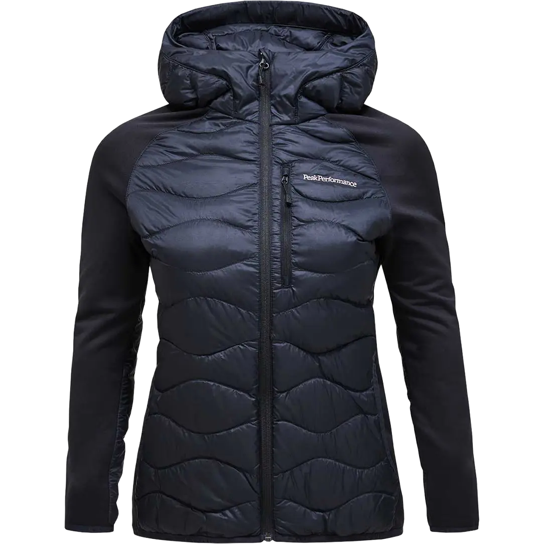 Peak Performance Helium Down Hybrid Hood Women - Black - M - Jakker
