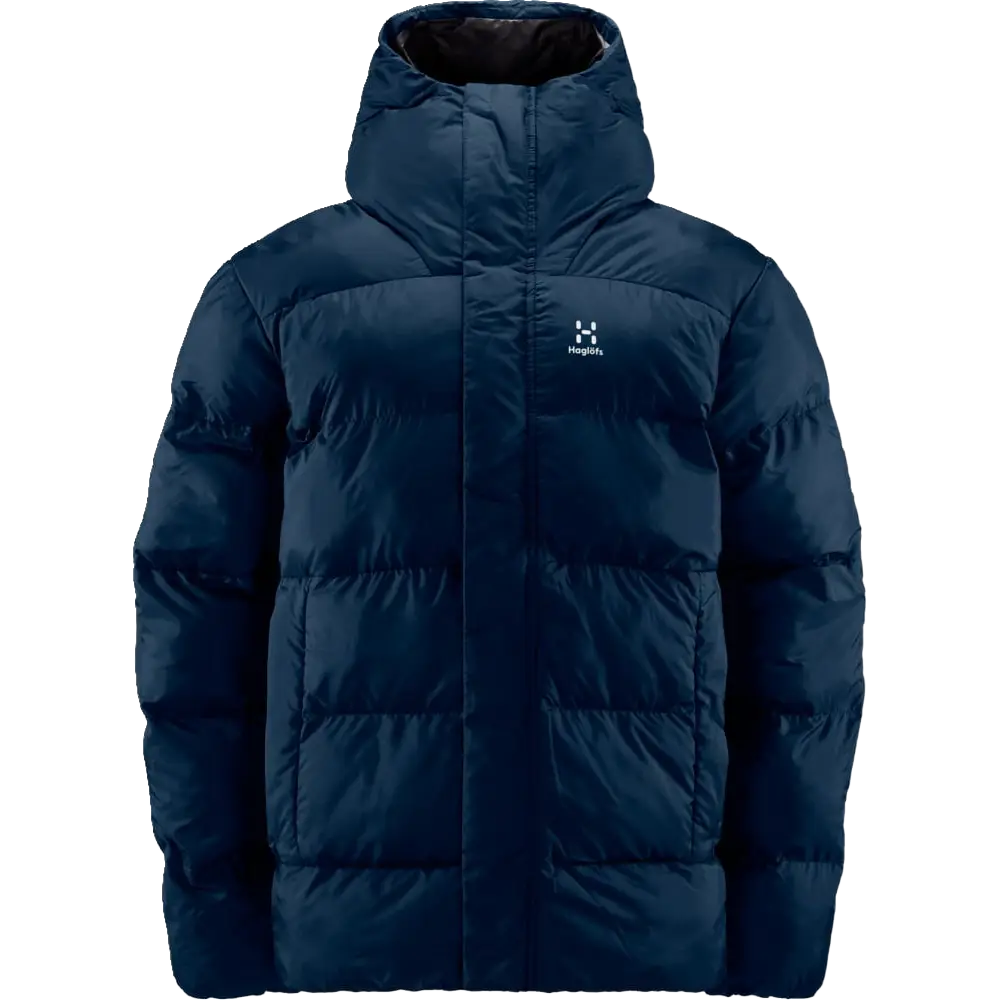 Haglöfs Puffy Mimic II Hood Men fiberjakke - TARN BLUE - M - Vinterjakker