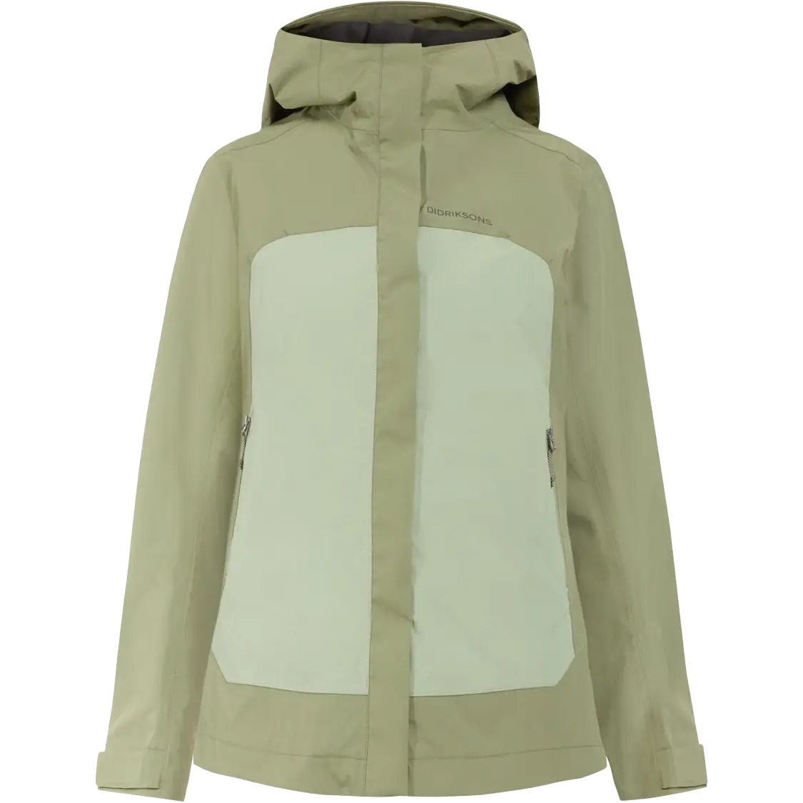 Didriksons Grit Jacket 3 Women regnjakke - Wild Forest Grn - 42 - Regnjakker