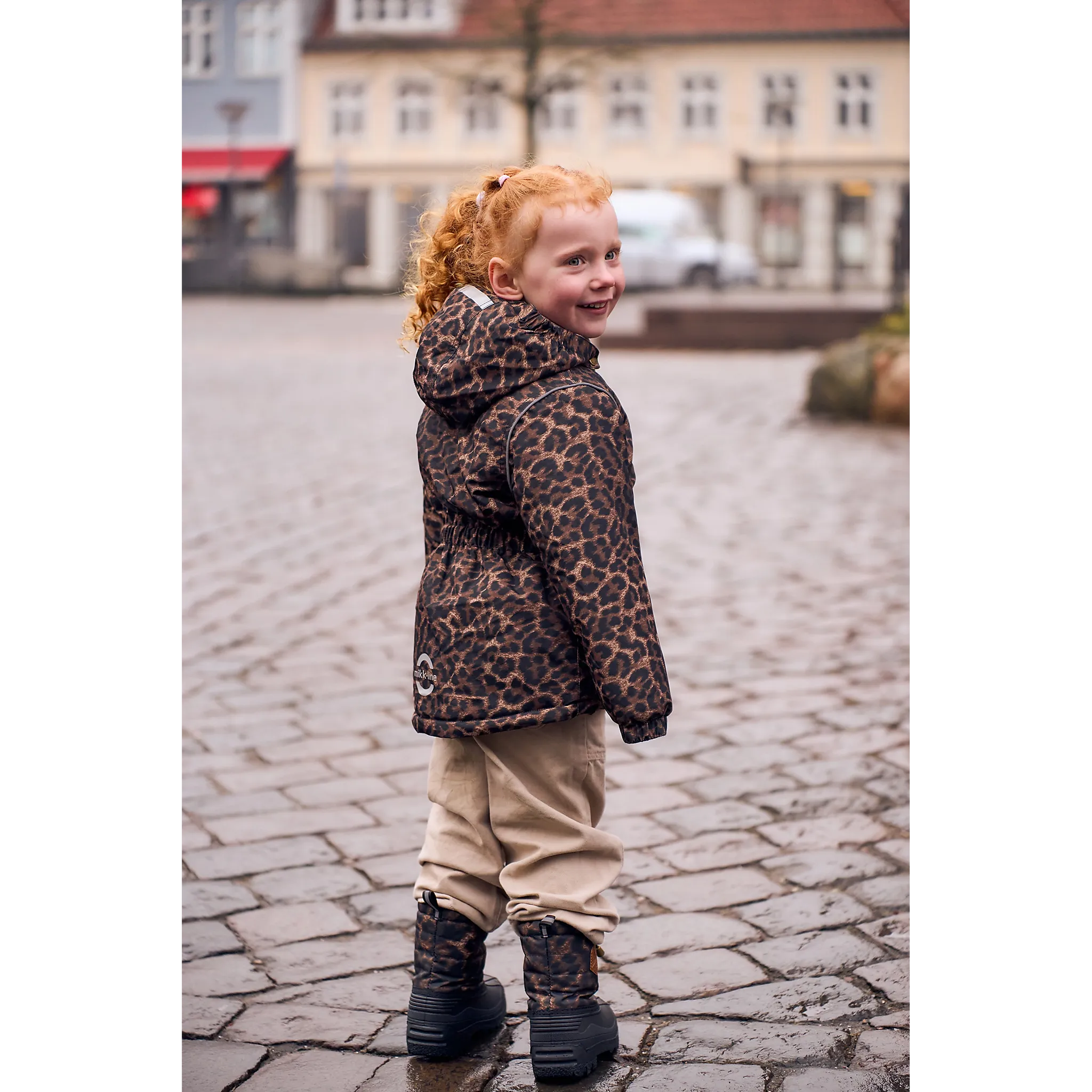 Winter Jacket Waist AOP Kids børnejakke