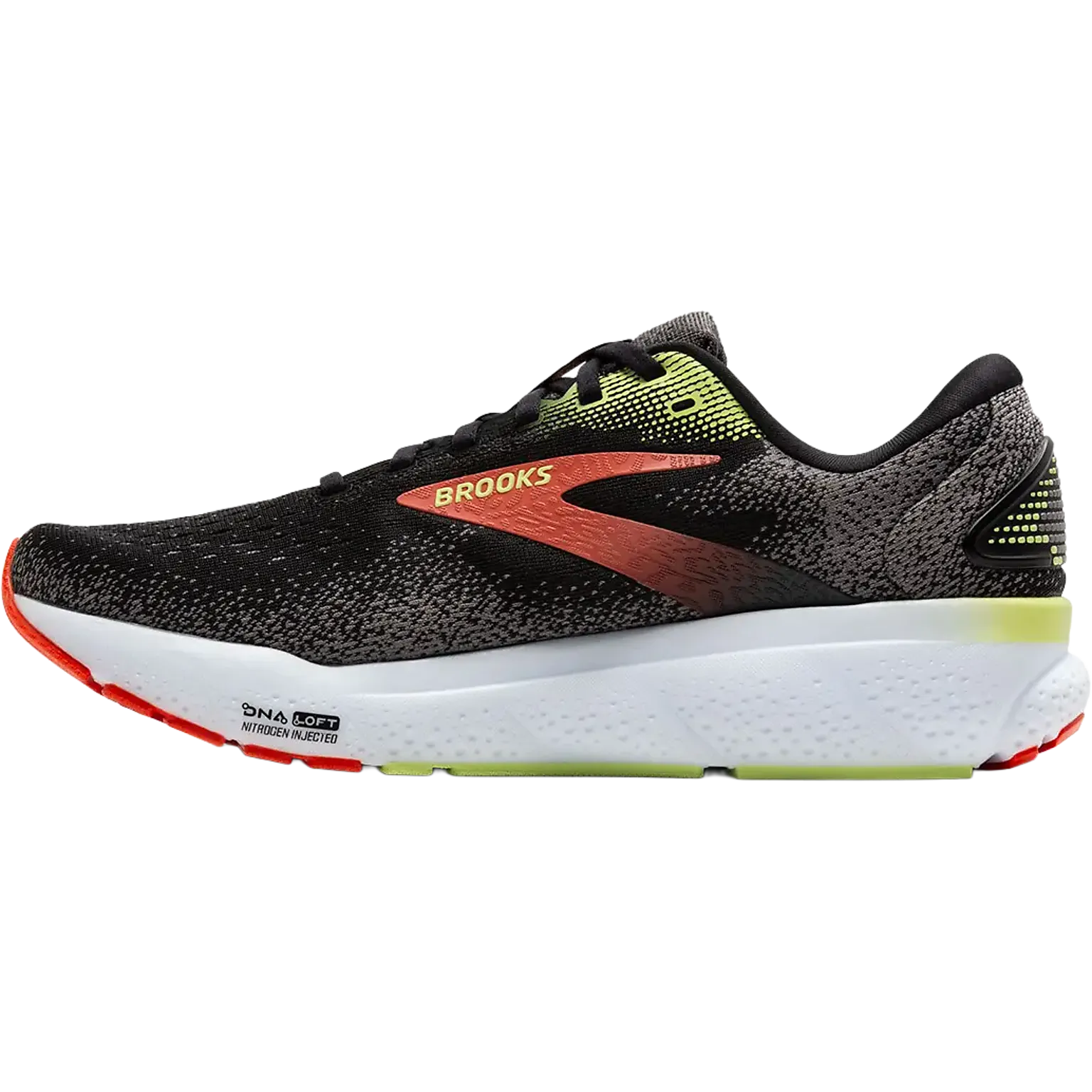 Ghost 16 Wide Men - Black/Mandarin Red/Green-049