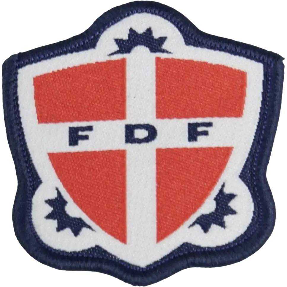 FDF Skjold til Forbundsskjorten u/Lim