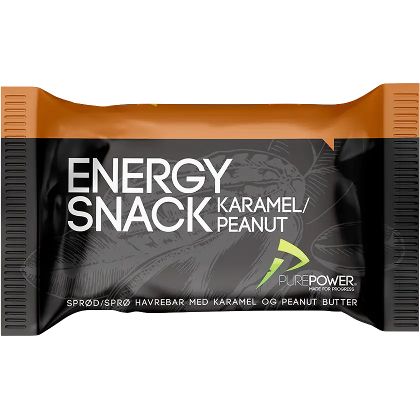 PurePower Energy Snack Karamel & Peanut - Sort - One size - Mad og drikke