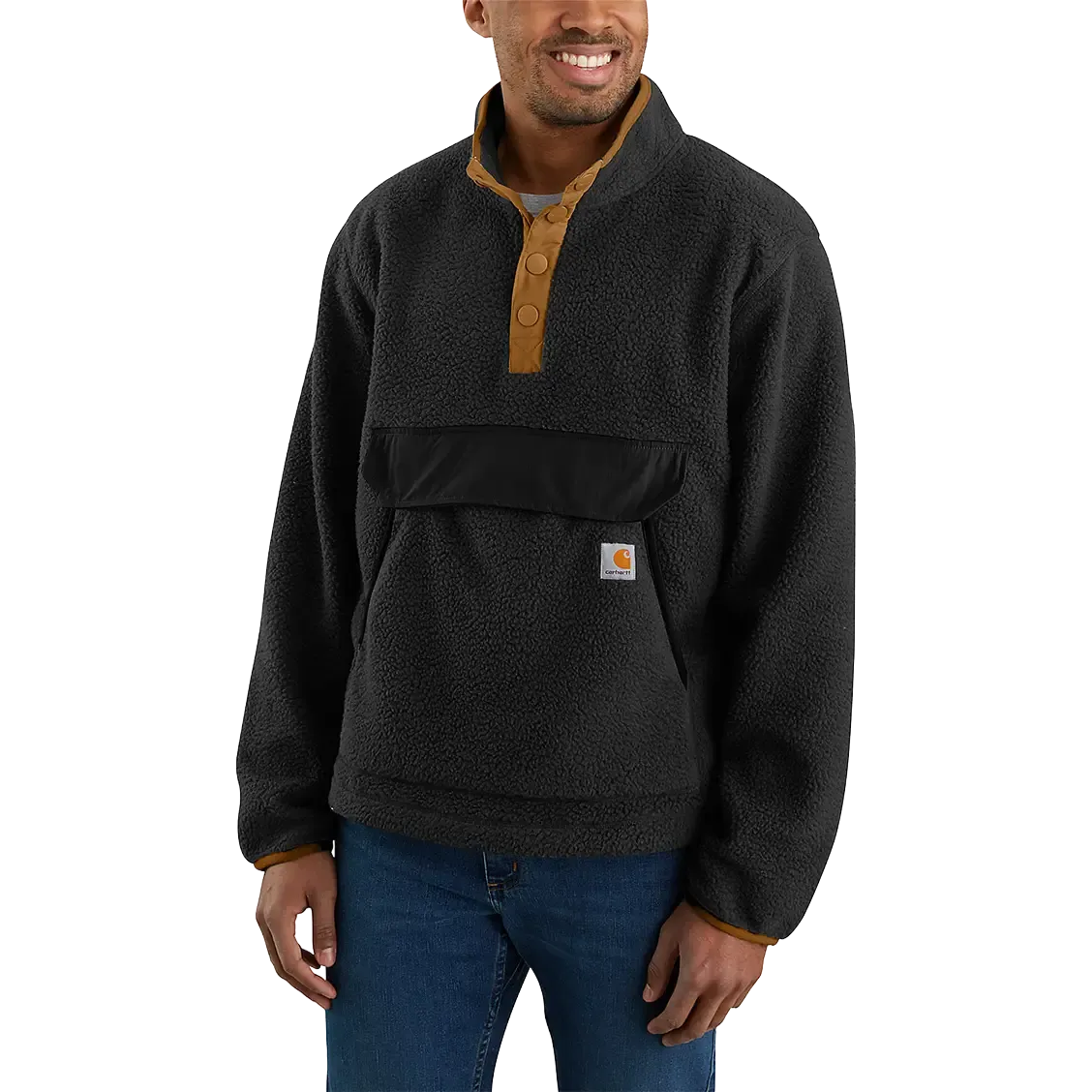 Relaxed Fit Fleece Pullover Men