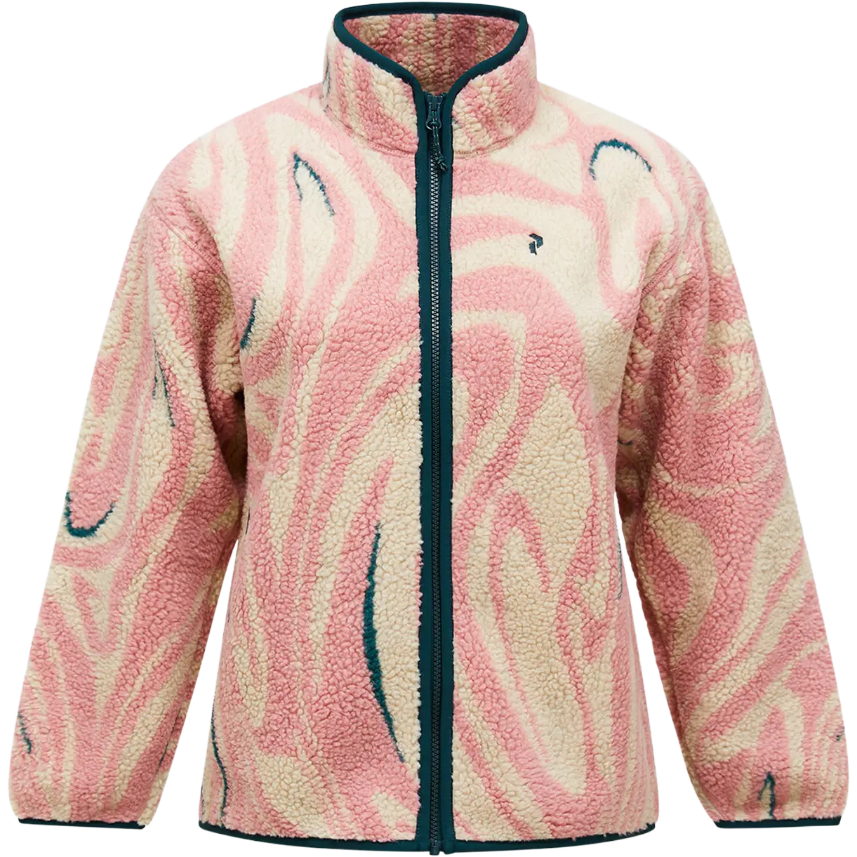 Peak Performance Graphic Pile Jacket Women - Topo Swirl - Fleecejakker