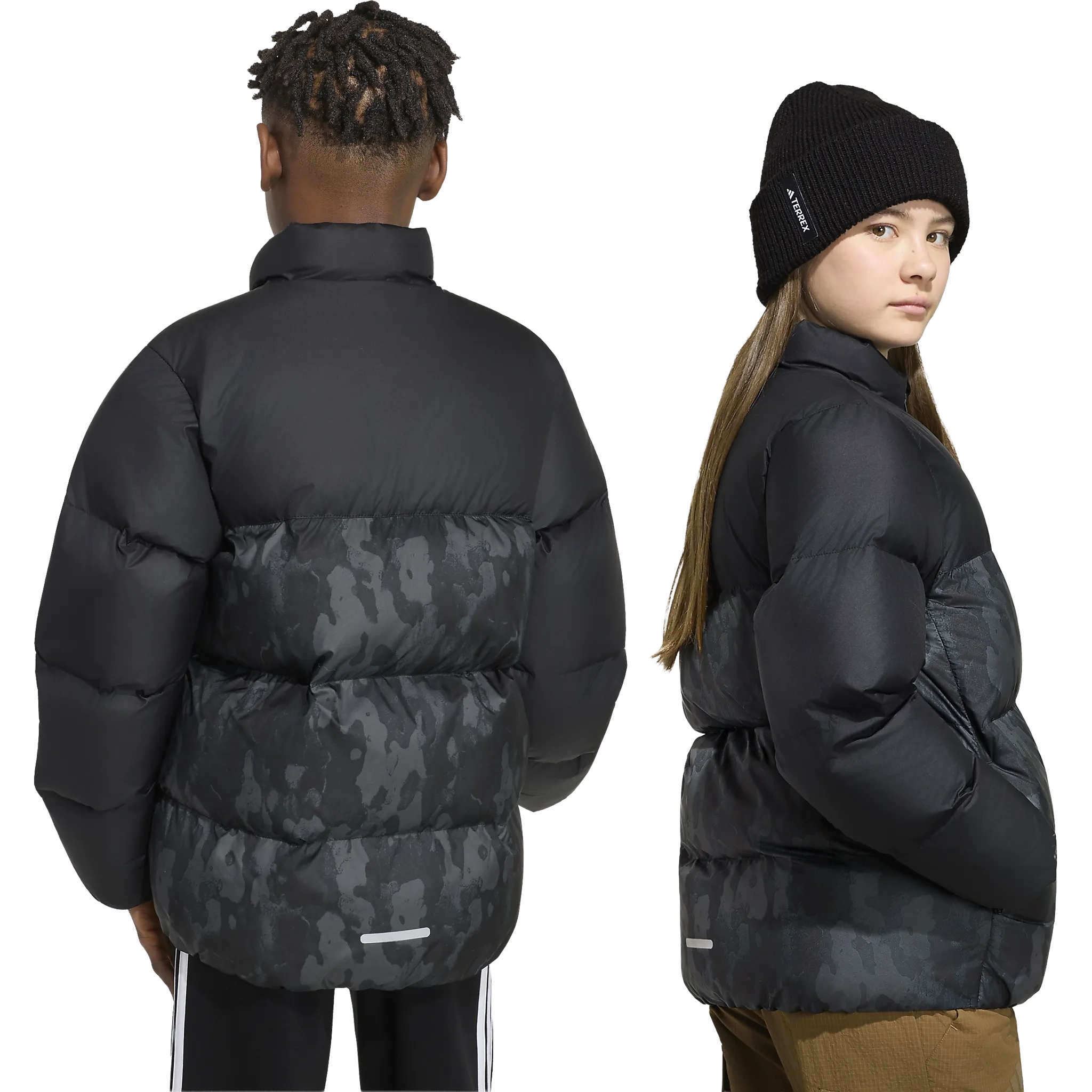 Synthetic Down Allover Print Jacket Juni