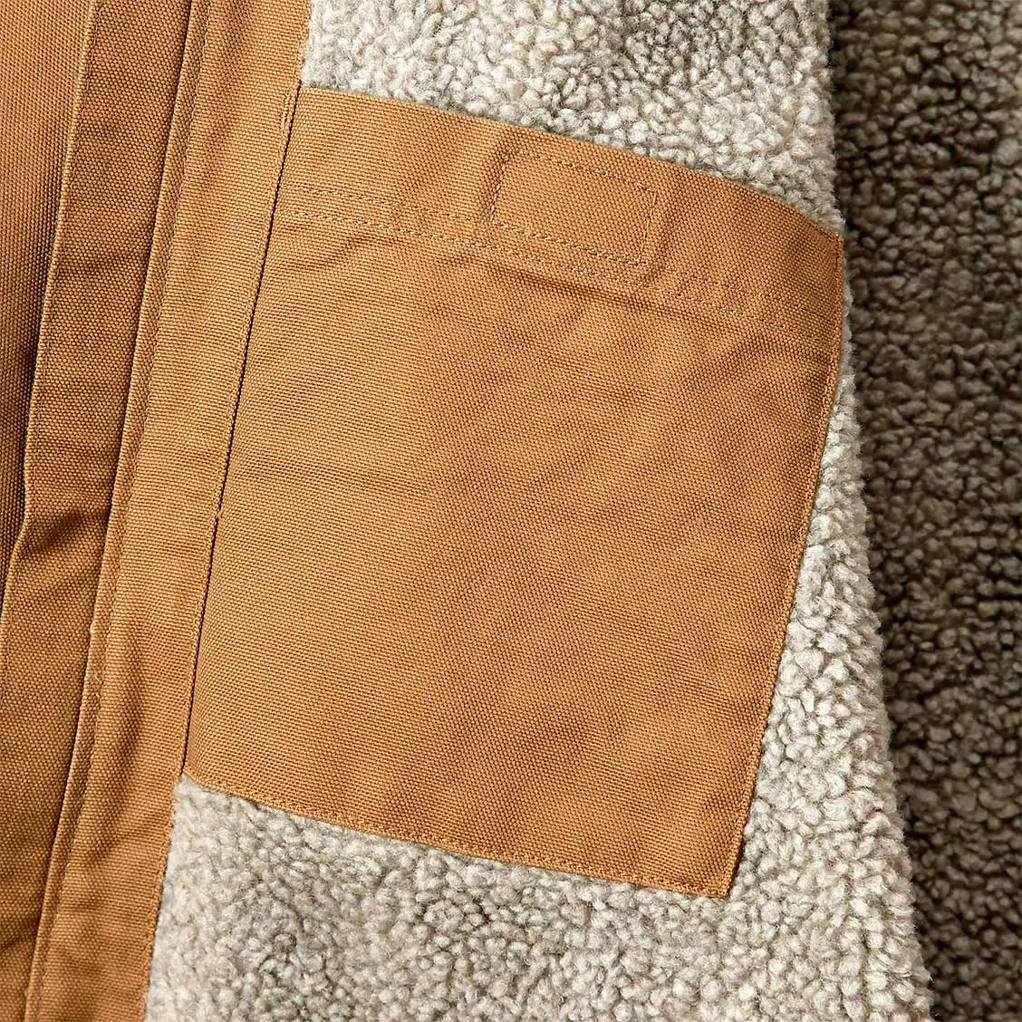 Washed Duck Sherpa Lined Jacket Men herrejakke