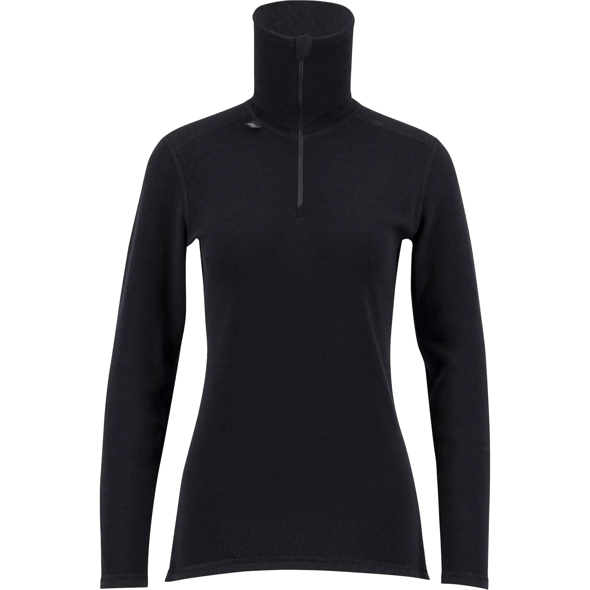 Ulvang Comfort 200 Turtle Neck w/Zip Women - Black/Black - M - Undertrøjer