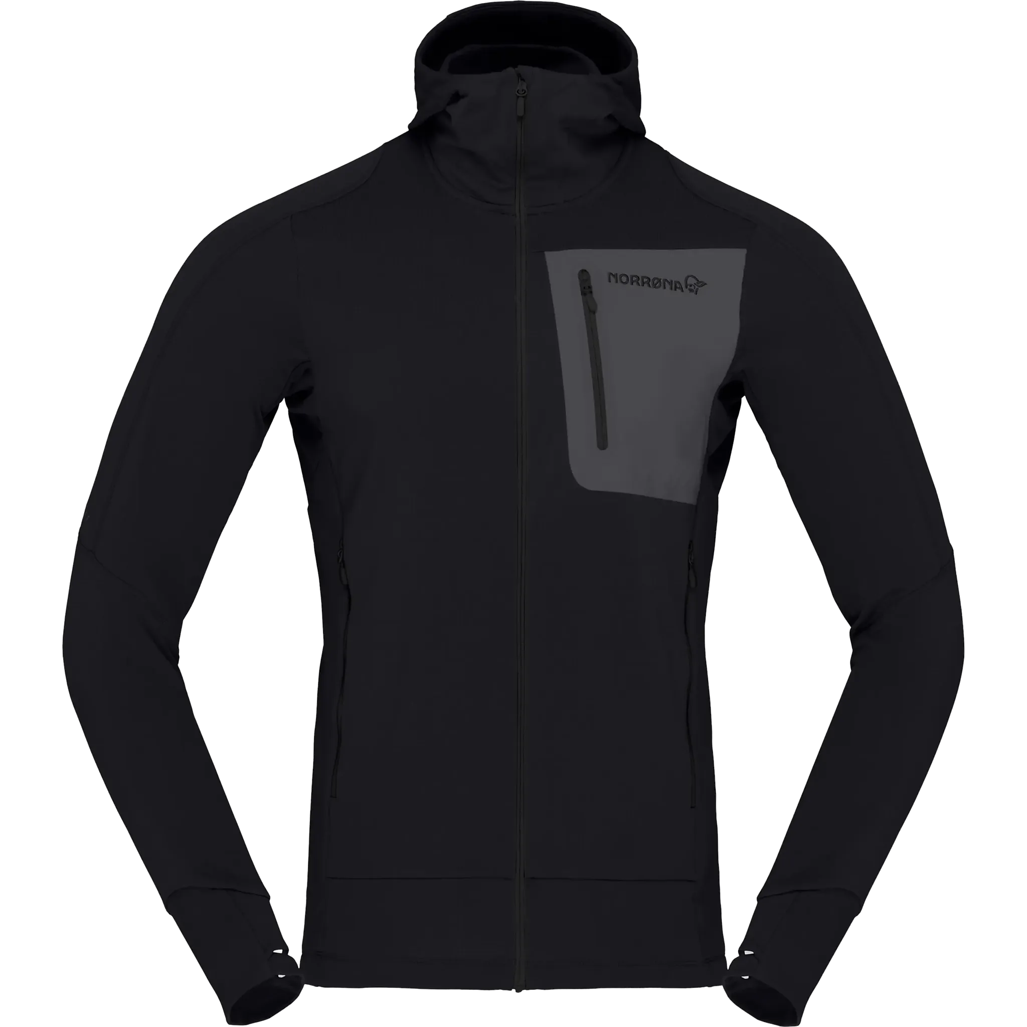 Falketind Power Grid Zip Hood Men