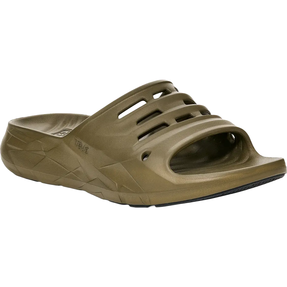 Teva Apretrail Slide Unisex - Dark Olive - 44,5 - Hverdagssandaler