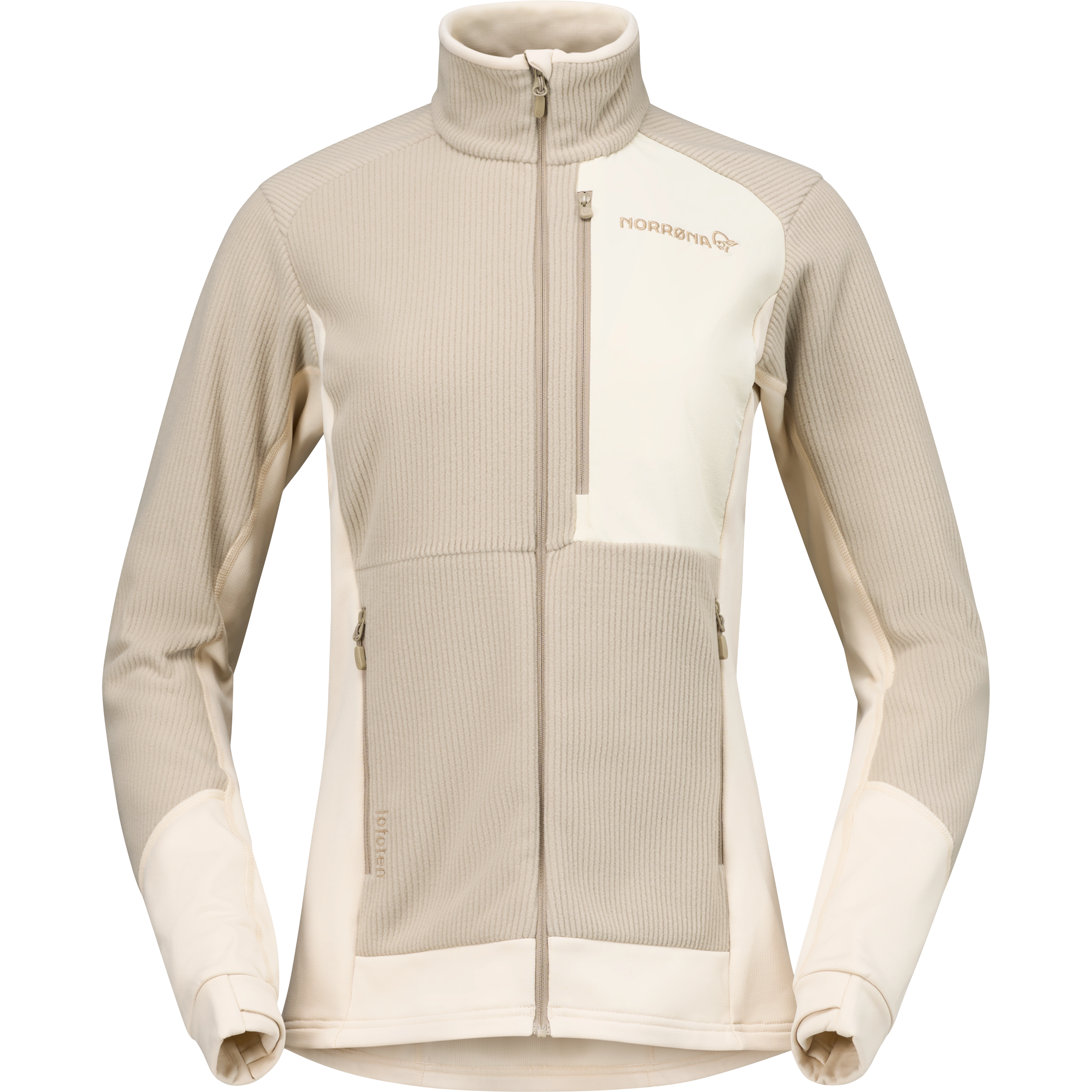 Norrøna Lofoten Warm2 Jacket Women - Oatmeal - Fleecetrøjer